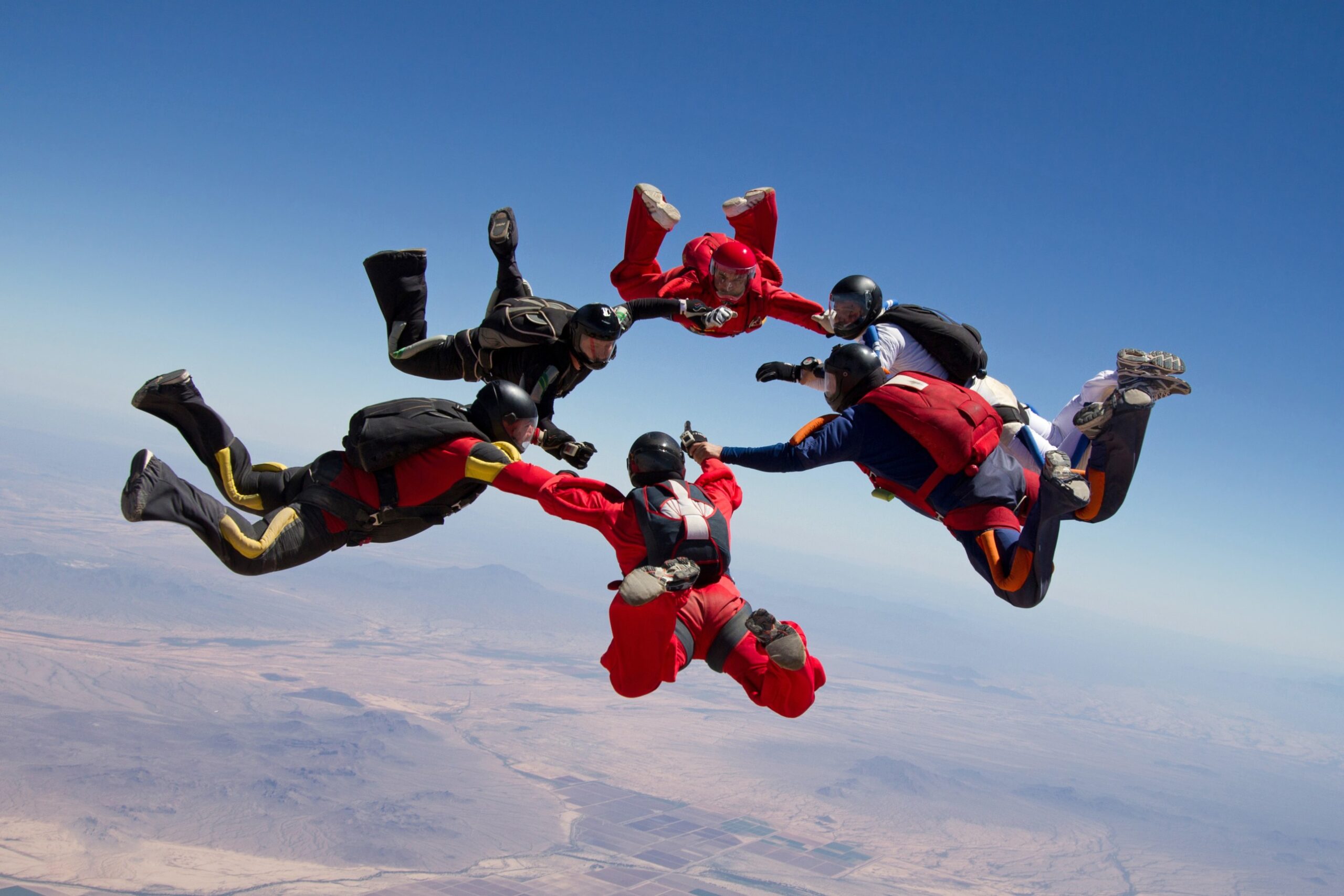 Extreme sport game skydiving