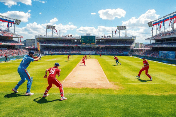 Russian Cricket League Match
